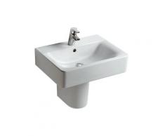 Lavabo standard ideale Connect Cube 600mm E7141, 1 foro per rubinetto, colorazione: Bianco - E714101