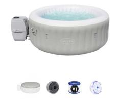 Piscina Idromassaggio Bestway Lay-Z-Spa Tahiti Per 2-4 persone Rotonda 180x66 cm con Luci led