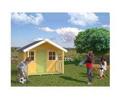 CASETTA DA GIARDINO PER BAMBINI IN LEGNO D' ABETE NORDICO(16mm) - 112X180cm -PAVIMENTO INCLUSO
