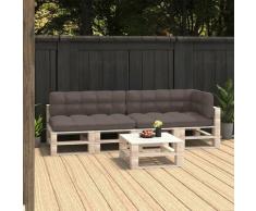 Vidaxl - Cuscini per Divani su Pallet 5 pz Grigio Talpa Grigio talpa