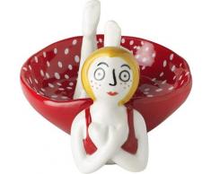 Svuotatasche in Ceramica Girl Vestito Rosso. Soprammobile. Portagioie Colorato Pop - Baroni Home