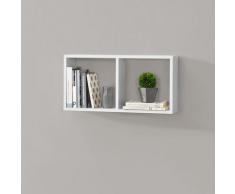 Mensola da Parete / da Muro con 2 Scomparti a Cubo 60 x 14,5 x 30 cm Scaffale / Consolle Pensile