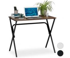 Relaxdays Scrivania, Compatta & Salvaspazio, Postazione per PC, Cameretta & Ufficio, HLP: 76 x 90 x
