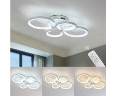 Plafoniera moderna a led da 60 w per soggiorno, plafoniera moderna in metallo acrilico con