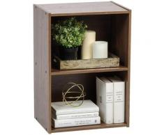 Iris Ohyama - Scatola di immagazzinaggio, Scaffale in legno / cubo libreria, Facilità di montaggio,