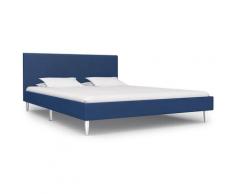 Vidaxl - Giroletto in Tessuto 160x200 cm Blu Blu