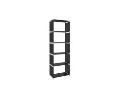 Scaffale 5 Cubi Aperti Armadio da Esposizione Libreria con Ripiani Aperti