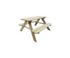 Asupermall - Tavolo da Picnic per Bambini 89 x 89,6 x 50,8 cm in Legno di Pino