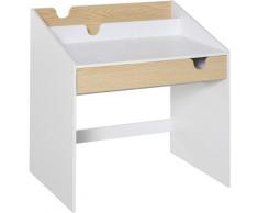 Scrivania con Libreria Salvaspazio per Bimbi Tavolo per Bambini Bianco - Homcom
