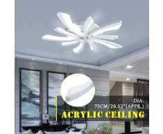 Lampada da soffitto moderna a LED Lampadari a sospensione in acrilico Camera da letto Decor bianco