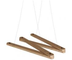Zigh-Zagh, supporto a soffitto regolabile in legno per lampade a sospensione