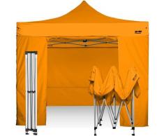 Gazebo Pieghevole 3x3 Ray Bot con laterali - arancione - arancione
