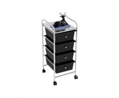 Yaheetech - Torre di stoccaggio Cassettiera con Ruote Carrello Portaoggetti in pp e Ferro per