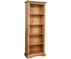Biscottini - Libreria Credenza in Legno massello con Ripiani Mensole per Soggiorno Ufficio