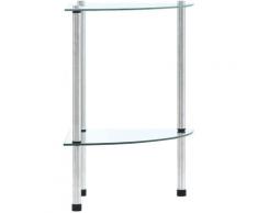 Nova - Scaffale Angolare Vetrina in Vetro Temperato Trasparente Design Elegante vari modelli