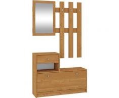 Dalton | Scarpiera da ingresso 90x100-70x25 cm | Armadio scarpiera moderno | Guardaroba 3 ganci