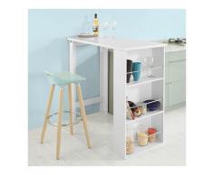 Tavolo alto da bar moderni,Bancone stile bar,Tavolo cucina Bianco FWT17-W - Sobuy