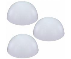 Set di 3 lampade da parete a LED per esterni a pavimento a parete a mezzo giardino lampade da