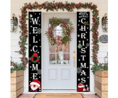 Buon Natale, decorazioni natalizie per esterni, interni, casa, capodanno, portico di benvenuto,