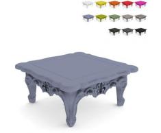 Tavolino basso salotto esterno giardino design moderno Duke Of Love Slide Blu