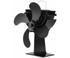 Ventilatore per foyer domestico a 4 pale, ventilatori efficienti per la distribuzione del calore A