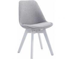 Sedia Borneo Tessuto V2 Grigio Bianco