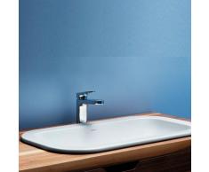 Lavabo Incasso Mod. Glaze 69X38 Ceramica Azzurra Design Moderno