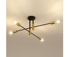 Litzee - Lampade da Soffitto , Plafoniere 4 Bracci Diametro 60cm, Lampadari Soffitto Regolabile di