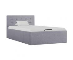 Vidaxl - Giroletto Idraulico con Contenitore Tessuto 90x200cm Grigio Chiaro Grigio