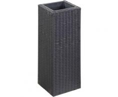Vidaxl - Letto Rialzato da Giardino 28x28x80 cm in Polyrattan Nero Nero