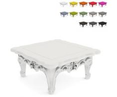 Slide - Tavolino basso salotto esterno giardino design moderno Duke Of Love Bianco
