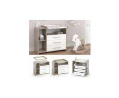 Nova - FASCIATOIO CASSETTIERA MOBILE PER BAGNETTO BAMBINI RIPIANO RIMOVIBILE E 3 VANI