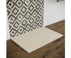 Piatto doccia 90X90 effetto pietra smc resina (no mineralmarmo) BEIGE spessore 2,6 cm Euclide