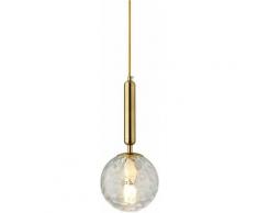 Lampada a sospensione moderna semplice nordica Lampada da soffitto a sfera di vetro Lampadario a
