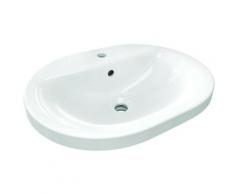Ideal Standard - Connect lavabo ovale da incasso 550 x 430 x 175 mm, bianco (E503901)