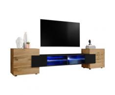 Extreme Furniture - Vetrina da Parete Bridge v1, (LxAxP): 230 x 52.5 x 35, Sezione centrale in