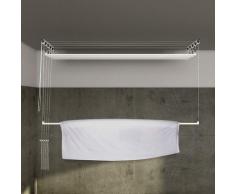 Stendibiancheria da Soffitto Salvaspazio per Interni e Esterni con 5 Aste da 180cm (altezza