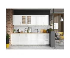 Hucoco - jazzi | Cucina Completa Modulare + Lineare l 260cm 8 pz | Mobiletto Mobili da cucina |