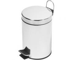 Cestino gettacarta pattumiera per bagno 5 l in acciaio inox ufficio scrivania cucina