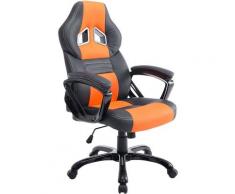 CLP - Sedia da ufficio XL Pedro Nero/arancione