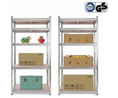 2x Scaffale Resistente Scaffalature Da Officina Scaffalature Per Cantina Tüv - Arebos