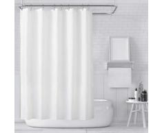 Betterlife - Tenda da doccia BETT, tende da doccia in tessuto bianco, impermeabile e a prova di