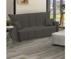 Divano letto Paola a 3 posti, Sofà Soggiorno, Apertura a carrello, Made in Italy, in tessuto