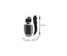 Termoventilatore Mini Stufa Stufetta Elettrica 500W Timer A Parete Senza Filo