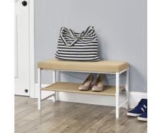 Panca con Portascarpe 72 x 32 x 42 cm Scarpiera con Sedile Salvaspazio Panchina per Ingresso