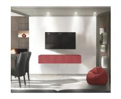Zenzero Shop - Mobile porta TV in finitura Rossa, anta a ribalta