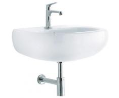 Egg lavabo 1/3 fori sospeso 65x52 bianco codice prod: 51030000 - Bianco Europa - Pozzi-ginori