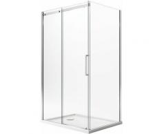 Box doccia rettangolare con easyclean h 200 vetro trasparente 8 mm mod. Prime Duo 1 Anta 90x100 cm