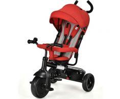 Triciclo Bicicletta Passeggino 4 in 1 con Maniglione per Bambini 1-6 Anni, Carico 25kg, Sedile