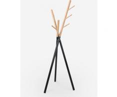 Ahd Amazing Home Design - Appendiabiti da terra moderno stile scandinavo legno metallo nero Zavest